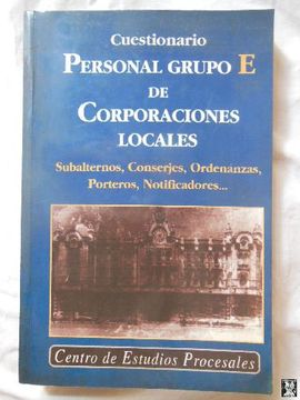portada Personal Grupo e de Corporaciones Locales: Cuestionario