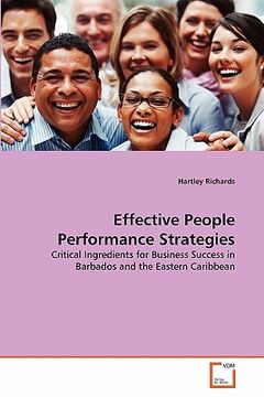 portada effective people performance strategies (en Inglés)