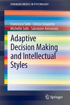 portada adaptive decision making and intellectual styles (en Inglés)