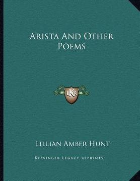 portada arista and other poems (en Inglés)