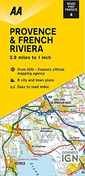 portada Road map Provence & French Riviera (Road map Europe) (en Inglés)