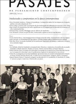 portada Intelectuales y Compromisos en la Época Contemporánea: Pasajes, 58 (in Spanish)