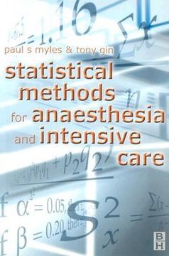 portada statistical methods for anaesthesia and intensive care (in English)