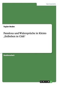 portada Paradoxa und Widersprüche in Kleists „Erdbeben in Chili" (German Edition)