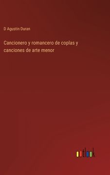 portada Cancionero y romancero de coplas y canciones de arte menor