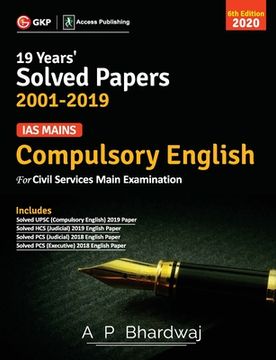 portada IAS Mains Compulsory English: Solved Papers 2001-19 6e 2020 (en Inglés)