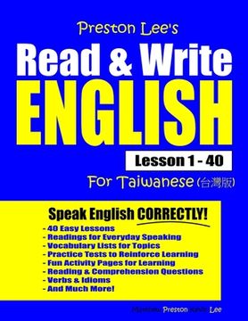 portada Preston Lee's Read & Write English Lesson 1 - 40 For Taiwanese (en Inglés)