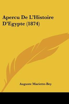 portada Apercu De L'Histoire D'Egypte (1874) (en Francés)