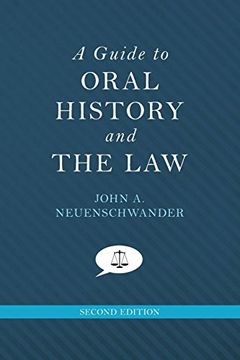 portada A Guide to Oral History and the law (Oxford Oral History Series) (in English)