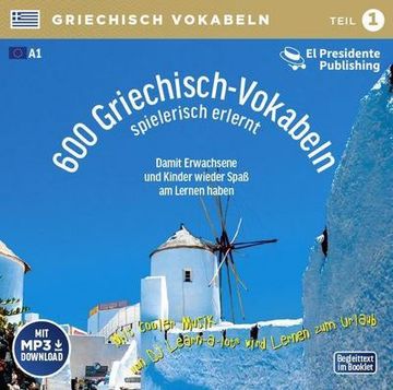 portada 600 Griechisch-Vokabeln Spielerisch Erlernt - Teil 1: Neugriechisch Niveau a1 - Ideal zum "Nebenbei-Lernen"