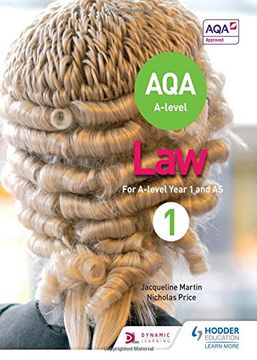 portada AQA A-level Law for Year 1/AS (in English)