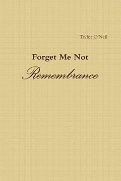 portada Forget me Not: Remembrance (in English)