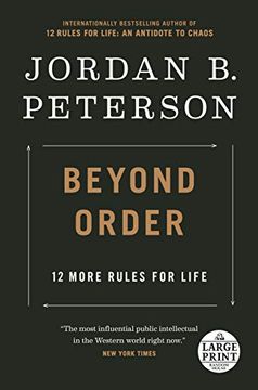 portada Beyond Order: 12 More Rules for Life (Random House Large Print) (libro en Inglés)