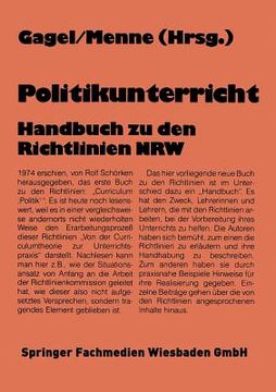 portada Politikunterricht: Handbuch Zu Den Richtlinien Nrw (in German)