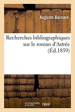 portada Recherches bibliographiques sur le roman d'Astrée (Littérature)