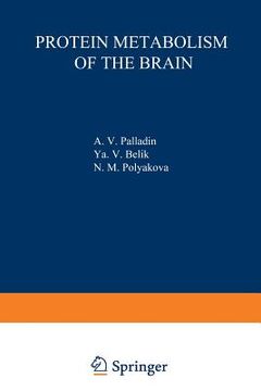 portada Protein Metabolism of the Brain (en Inglés)