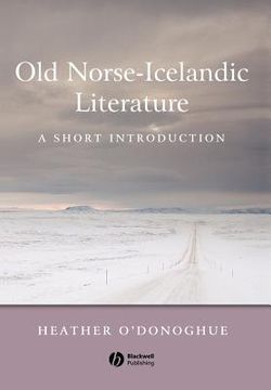 portada old norse-icelandic literature: a short introduction (en Inglés)