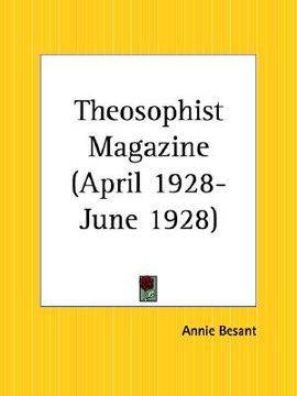 portada theosophist magazine april 1928-june 1928