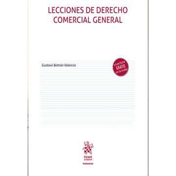 portada Lecciones de Derecho Comercial General (in Spanish)