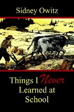 portada things i never learned at school (en Inglés)