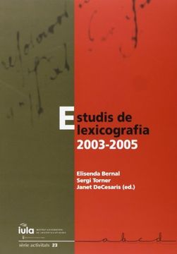 portada Estudis de Lexicografia 2003-2005 (IULA (UPF)) (in Spanish)