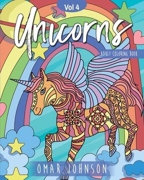 portada Unicorns Adult Coloring Book Vol 4 (en Inglés)