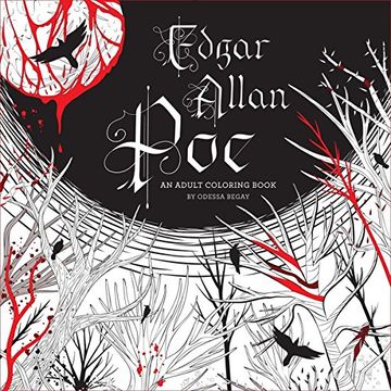 portada Edgar Allan Poe: An Adult Coloring Book (en Inglés)