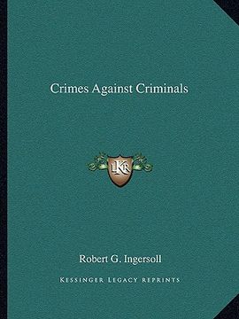 portada crimes against criminals (en Inglés)
