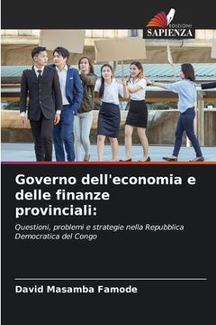portada Governo dell'economia e delle finanze provinciali (en Italiano)
