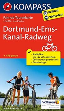 portada Kompass Fahrrad-Tourenkarte Dortmund-Ems-Kanal-Radweg 1: 50. 000