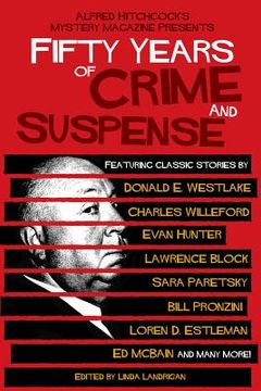 portada alfred hitchcock ` s mystery magazine presents fifty years of crime and suspense
