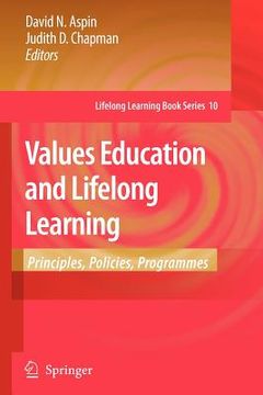 portada values education and lifelong learning: principles, policies, programmes (en Inglés)