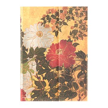 portada Paperblanks | Natsu | Rinpa Florals | Hardcover Journal | Midi | Unlined | Wrap | 144 pg | 120 gsm (en Inglés)