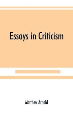 portada Essays in criticism 