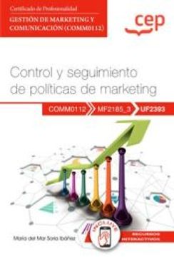 portada (Uf2393) Manual. Control y Seguimiento de Politicas de Marketing. Certificados de Profesionalidad. Gestion de Marketing y Comunicacion (Comm0112)
