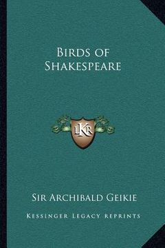 portada birds of shakespeare