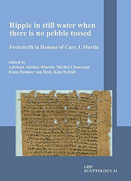 portada Ripple in Still Water When There Is No Pebble Tossed: Festschrift in Honour of Cary J. Martin (en Inglés)