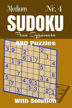 portada Medium Sudoku Nr.4: 480 puzzles with solution (en Inglés)