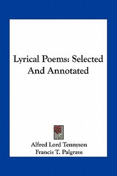 portada lyrical poems: selected and annotated (en Inglés)