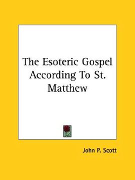 portada the esoteric gospel according to st. matthew