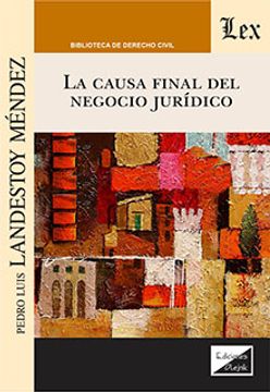 portada La causa final del negocio jurídico (in Spanish)