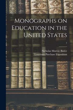 portada Monographs on Education in the United States; 7 (en Inglés)