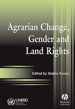 portada agrarian change, gender and land rights (en Inglés)