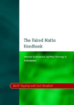 portada paired maths handbook: parental involvement and peer tutoring in mathematics (en Inglés)