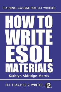 portada How To Write ESOL Materials