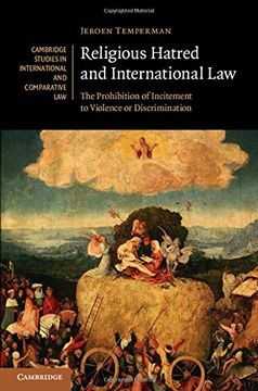 portada Religious Hatred and International law (Cambridge Studies in International and Comparative Law) (in English)