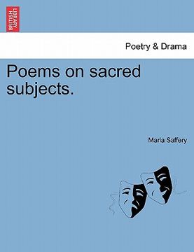 portada poems on sacred subjects. (en Inglés)
