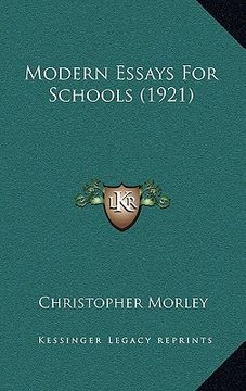 portada modern essays for schools (1921) (in English)