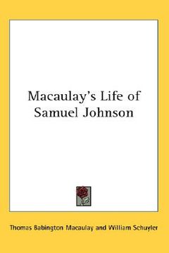 portada macaulay's life of samuel johnson (in English)