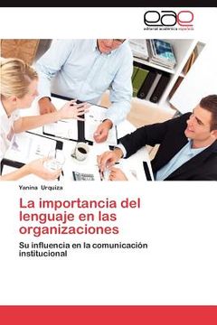 portada la importancia del lenguaje en las organizaciones (en Inglés)
